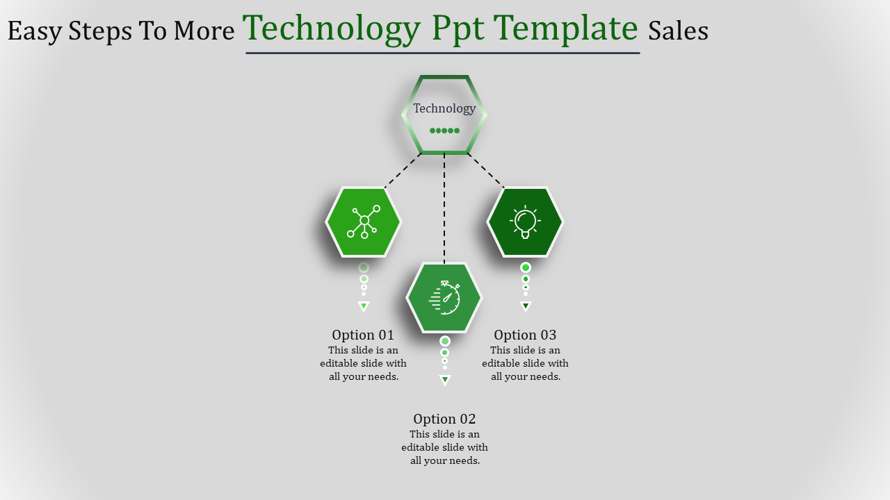 technology ppt template-Easy Steps To More Technology Ppt Template Sales-3-Green